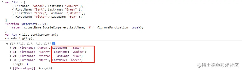 图片[6]-JavaScript将对象数组按字母顺序排序的方法详解-爱站