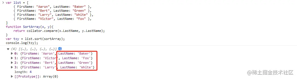 图片[7]-JavaScript将对象数组按字母顺序排序的方法详解-爱站